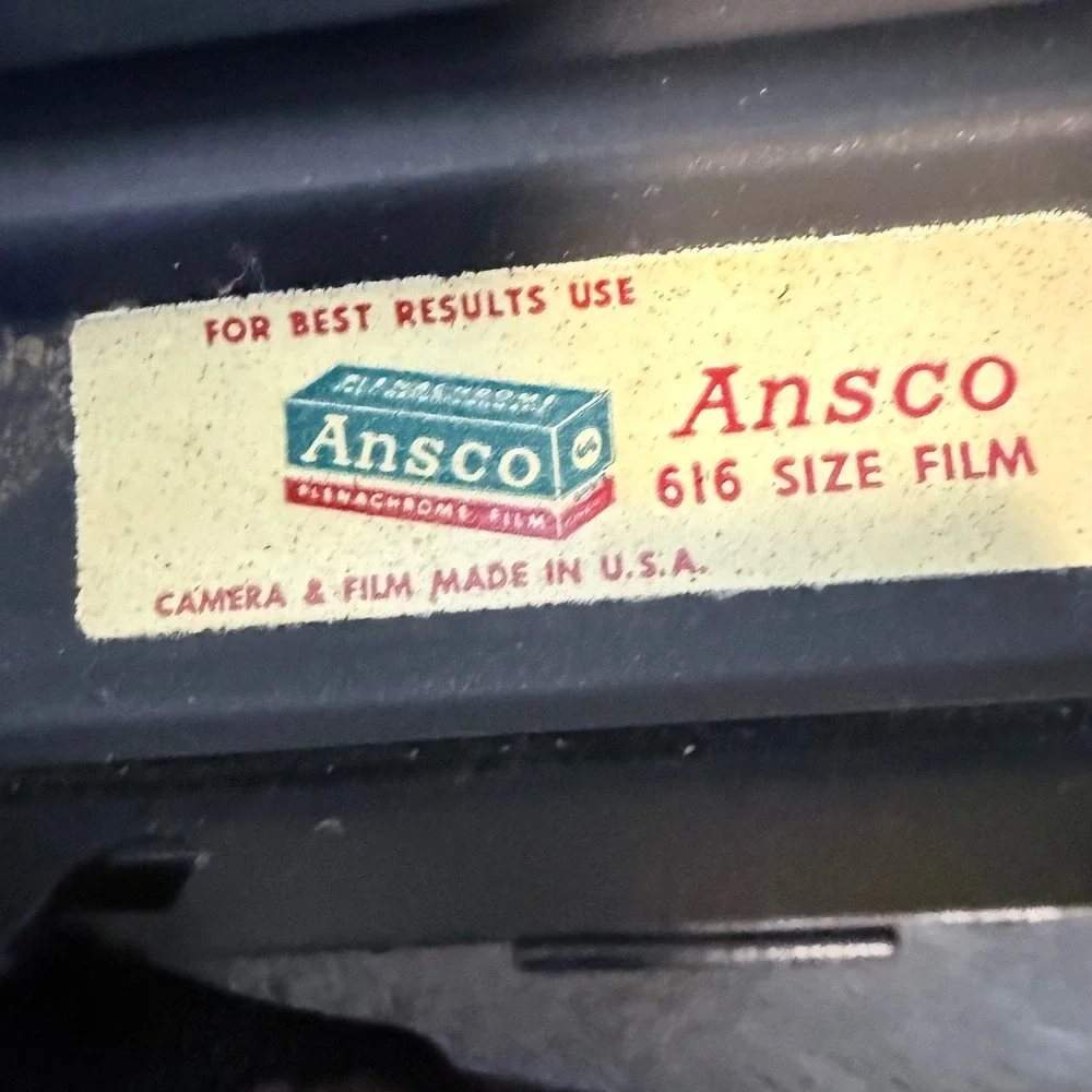 Vintage Ansco Flash Clipper Camera 616 Film w Flash Untested Parts Repair USA